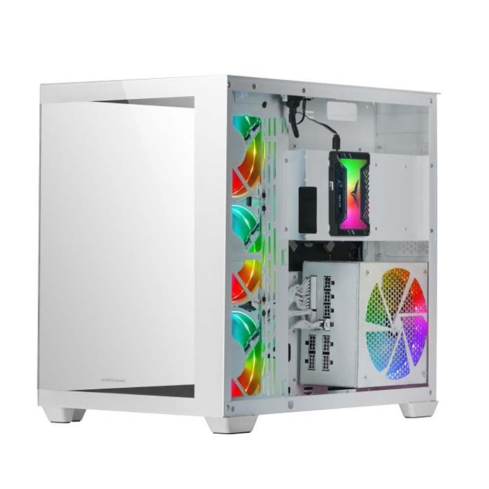 Mars Gaming MC100 ATX Gehäuse – 9cm FRGB Lüfter, Convect-Cool Belüftung, Schwarz
