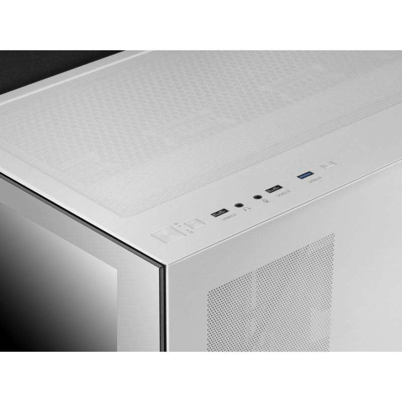 Mars Gaming MC100 ATX Gehäuse – 9cm FRGB Lüfter, Convect-Cool Belüftung, Schwarz