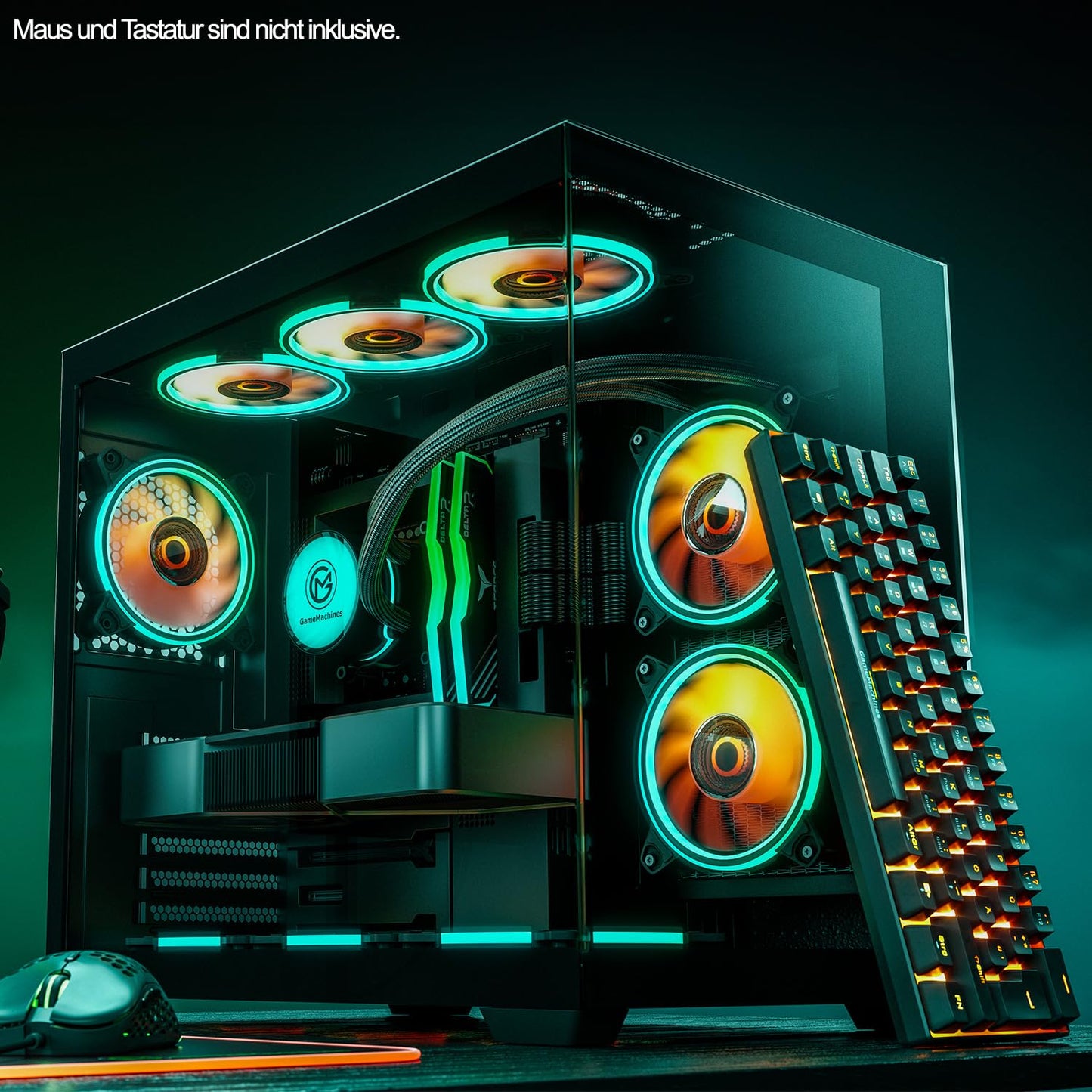 GameMachines Cube Gaming PC – i7-12700KF, RTX 5070, 32GB DDR4 RGB, 1TB SSD, Win11