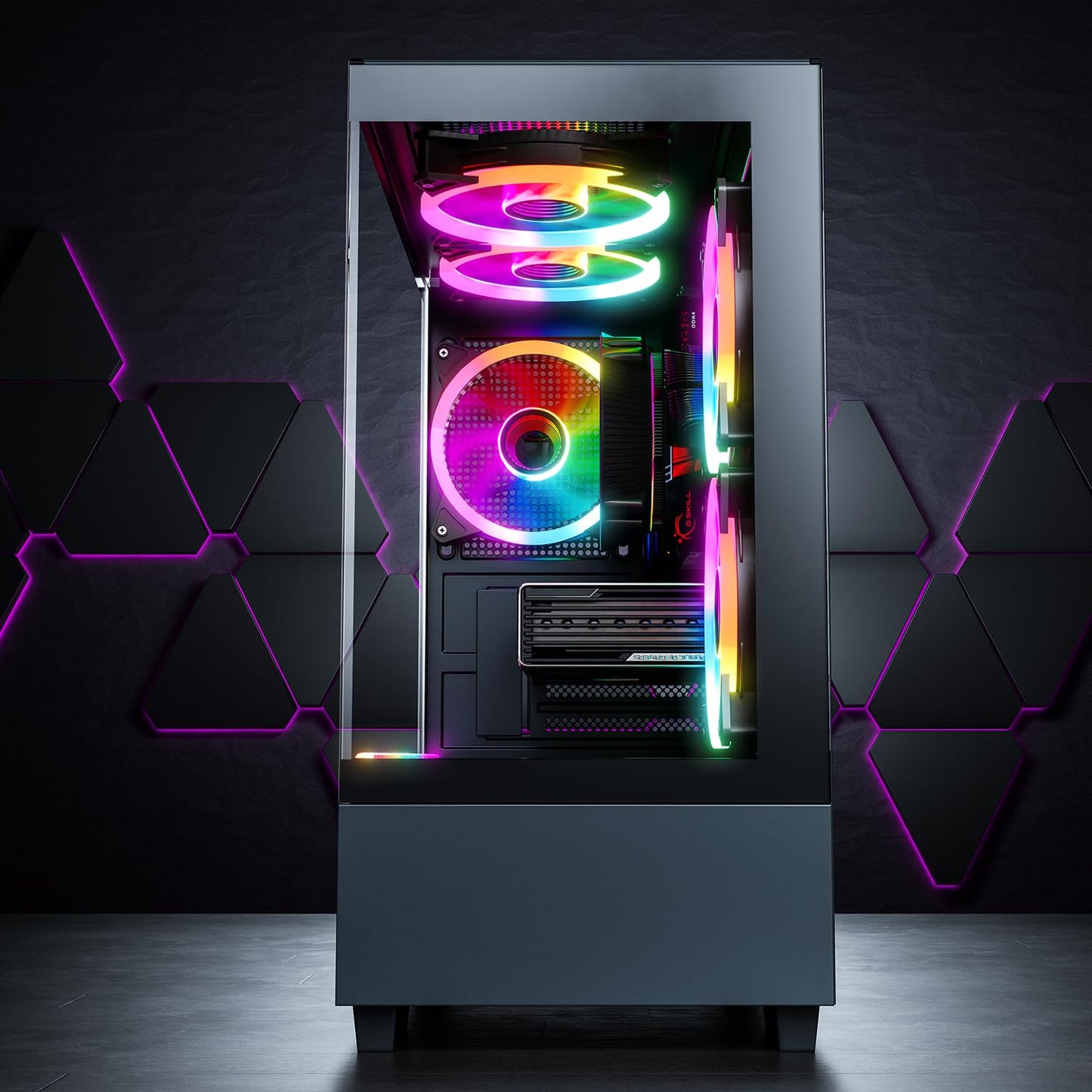 GameMachines Evolv Gaming PC – Ryzen 7 5700X, RTX 5070, 32GB DDR4, 1TB SSD, Win11