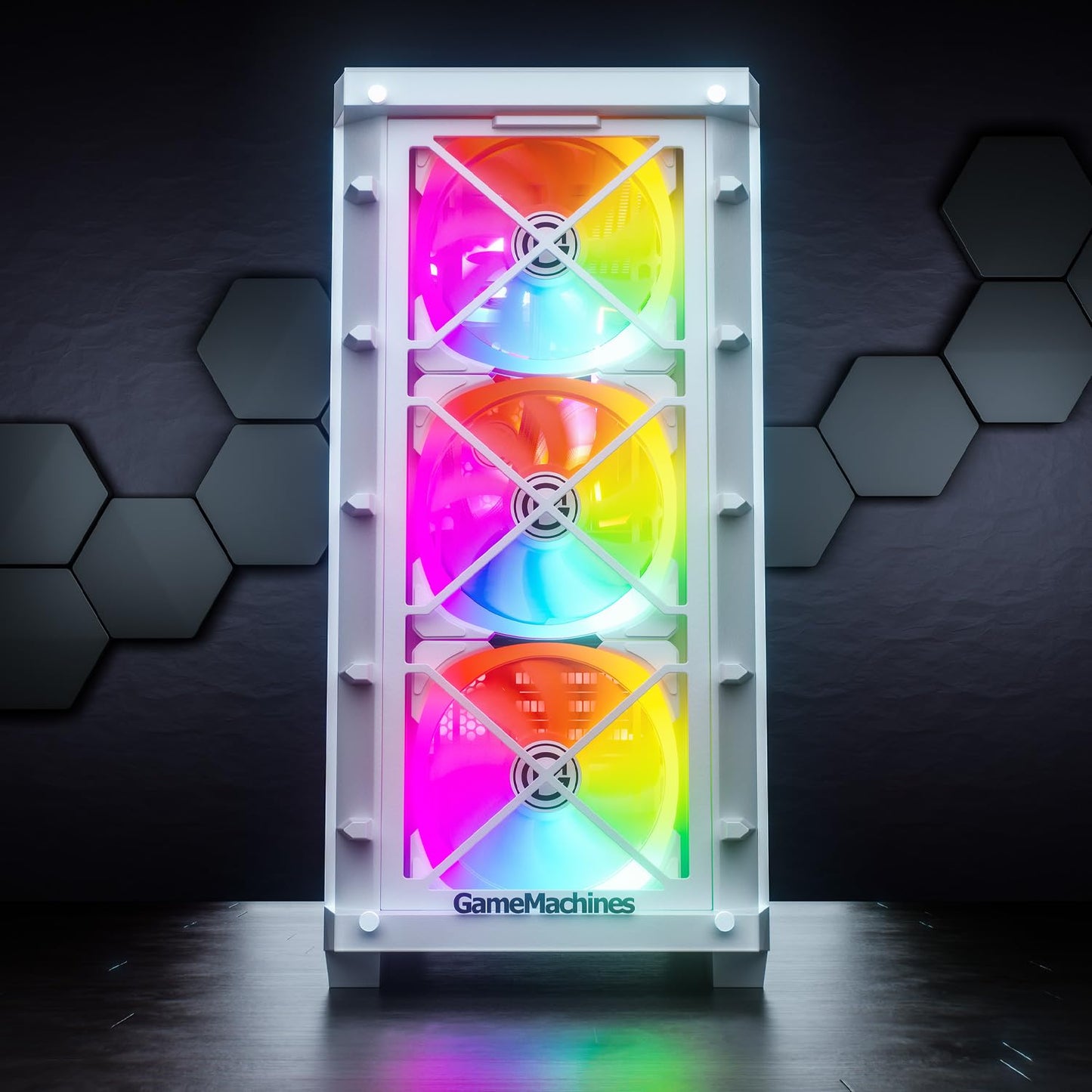 GameMachines Storm Snow – Gaming PC i7-14700KF, RTX 5070, 32GB DDR4 RGB, 1TB SSD, Win11
