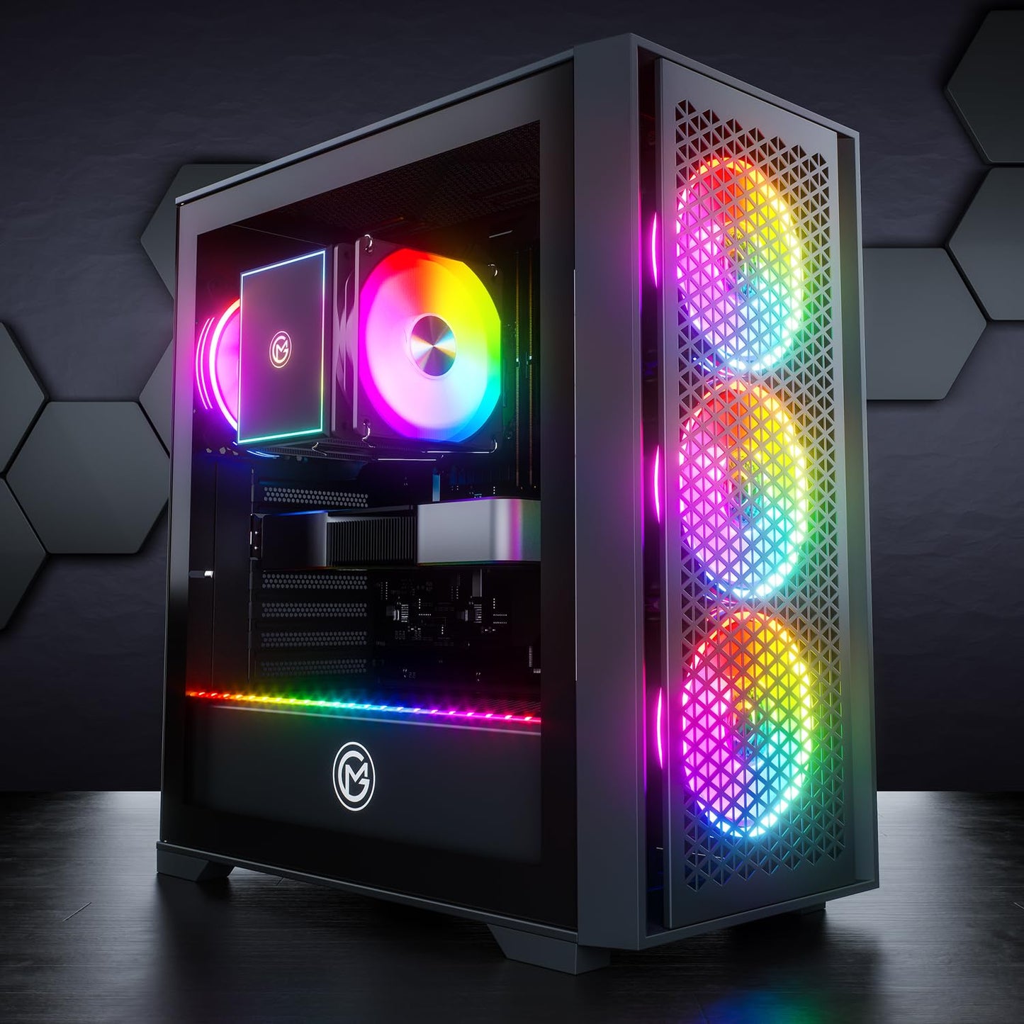 GameMachines Flow Gaming PC – Ryzen 7 5700X, RTX 5060, 32GB DDR4, 1TB SSD, Win11