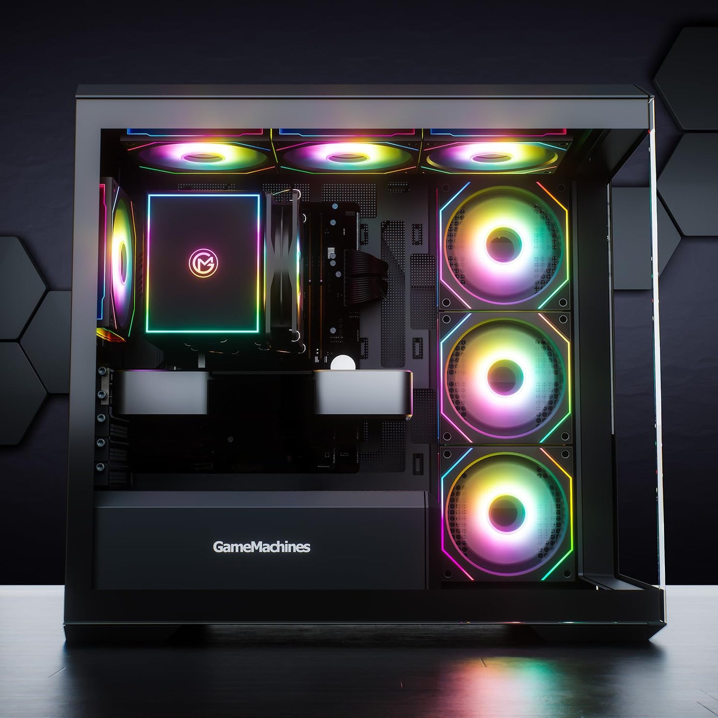 GameMachines Fury Gaming PC – Ryzen 7 5700X, RTX 5070, 32GB DDR4, 1TB SSD, Win11