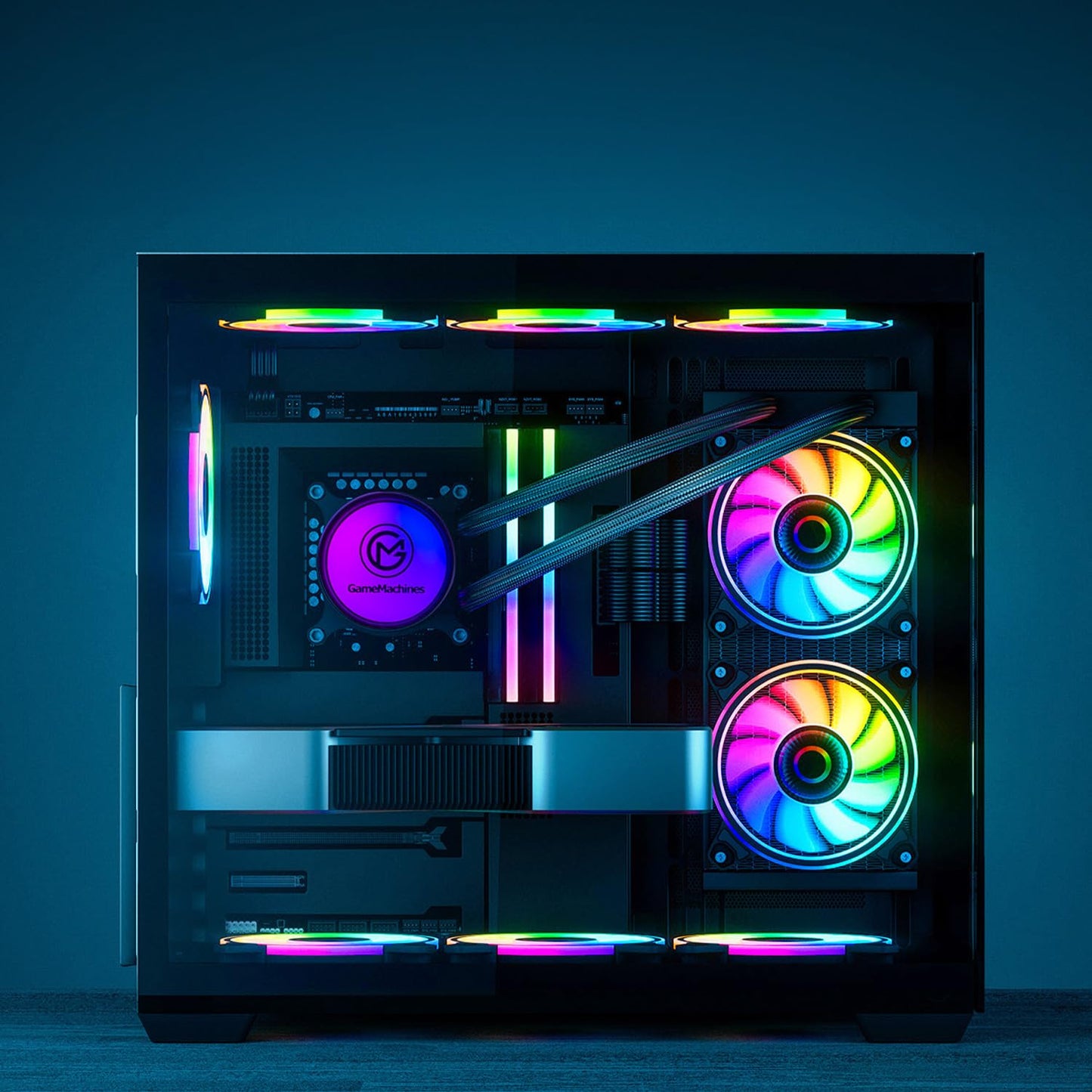 GameMachines Cube Gaming PC – i7-12700KF, RTX 5070, 32GB DDR4 RGB, 1TB SSD, Win11