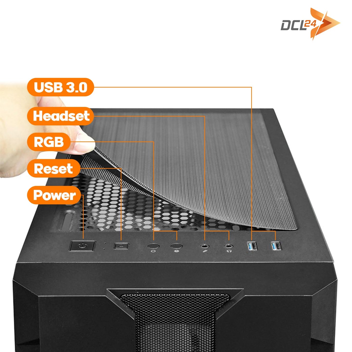 dcl24 Gaming PC Ryzen 7 7700X – RX 9070 16GB, 32GB DDR5, 1TB SSD, Win11 Pro