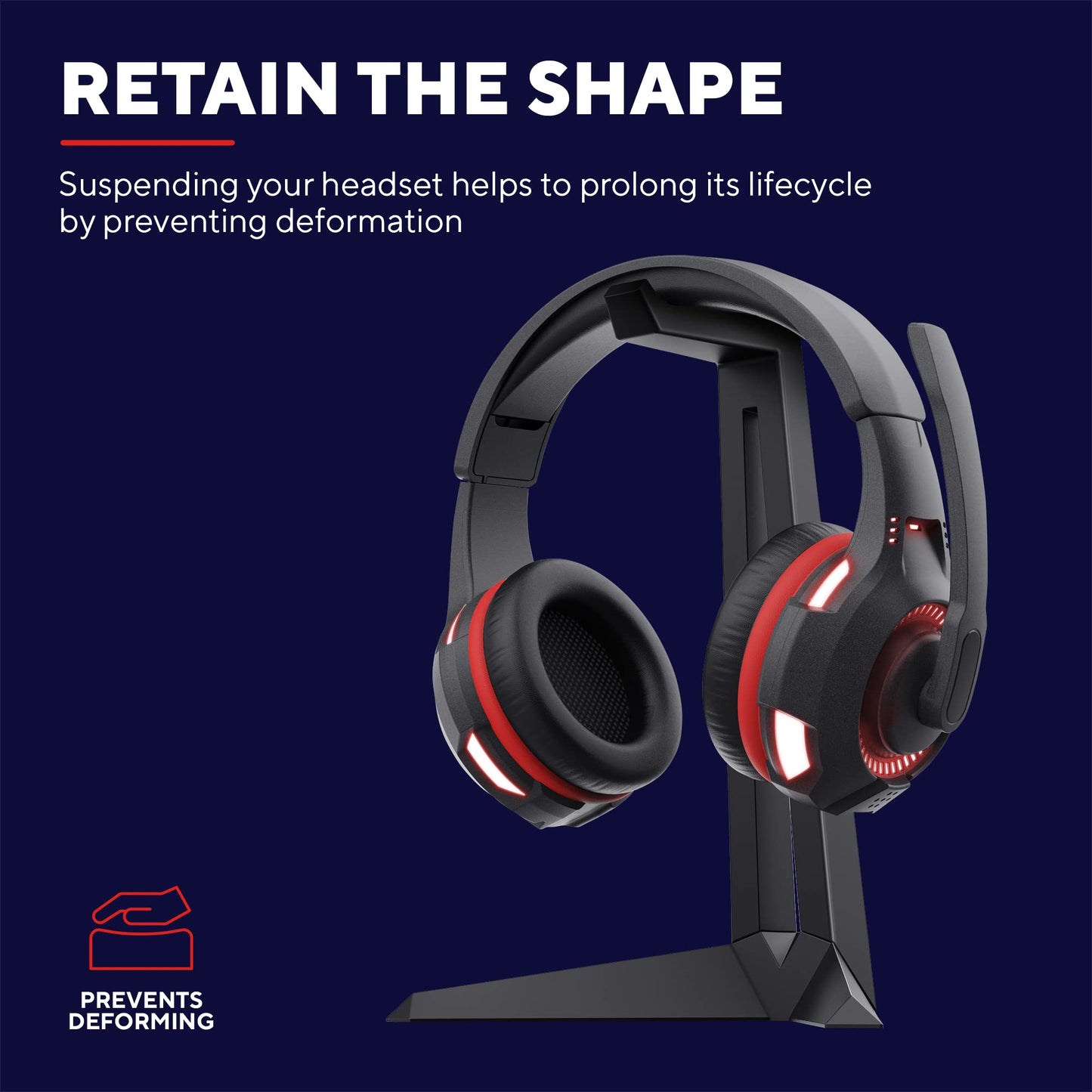 Trust Gaming GXT 260 Cendor – Kopfhörer Ständer, Headset Halterung, Schwarz