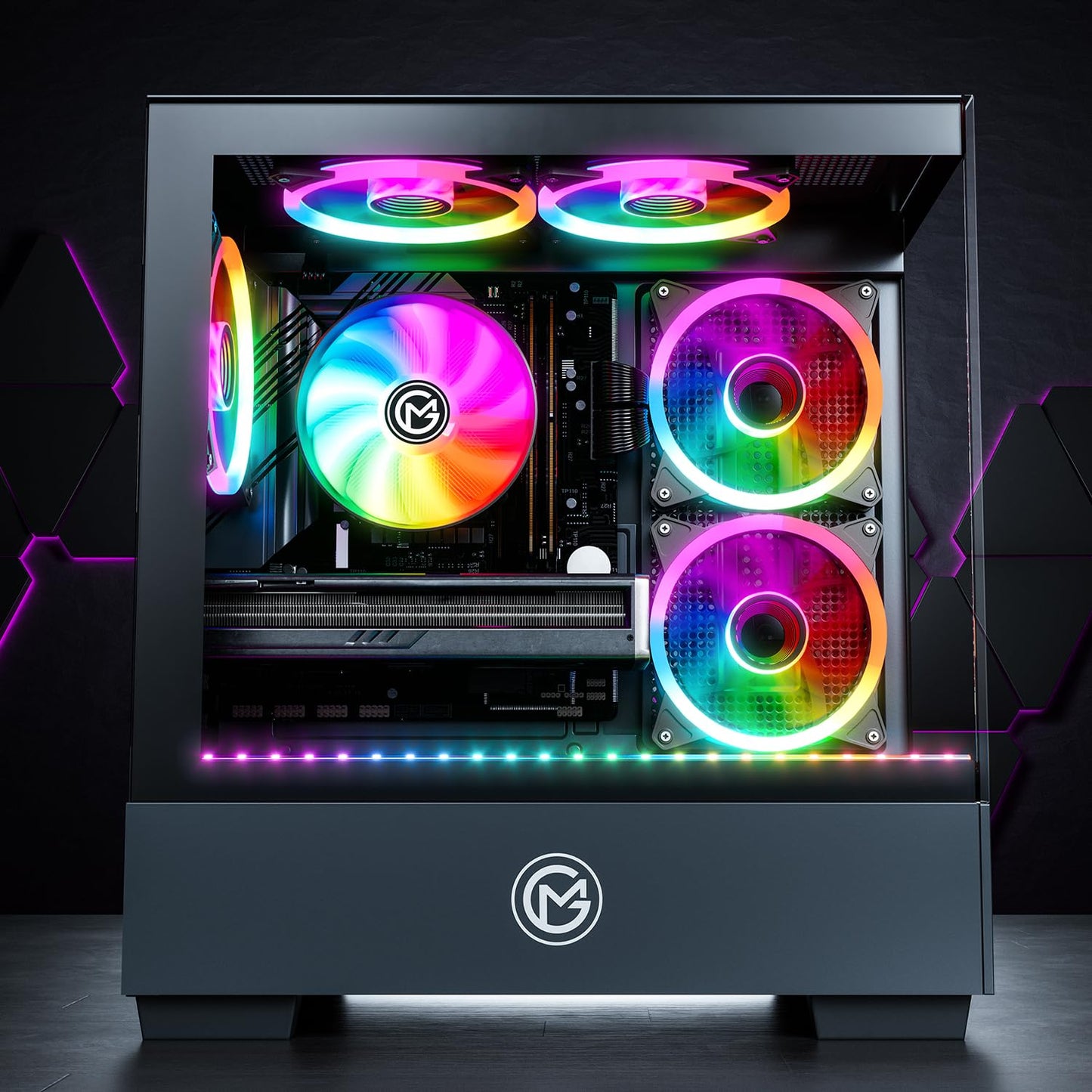 GameMachines Evolv Gaming PC – Ryzen 7 5700X, RTX 5070, 32GB DDR4, 1TB SSD, Win11