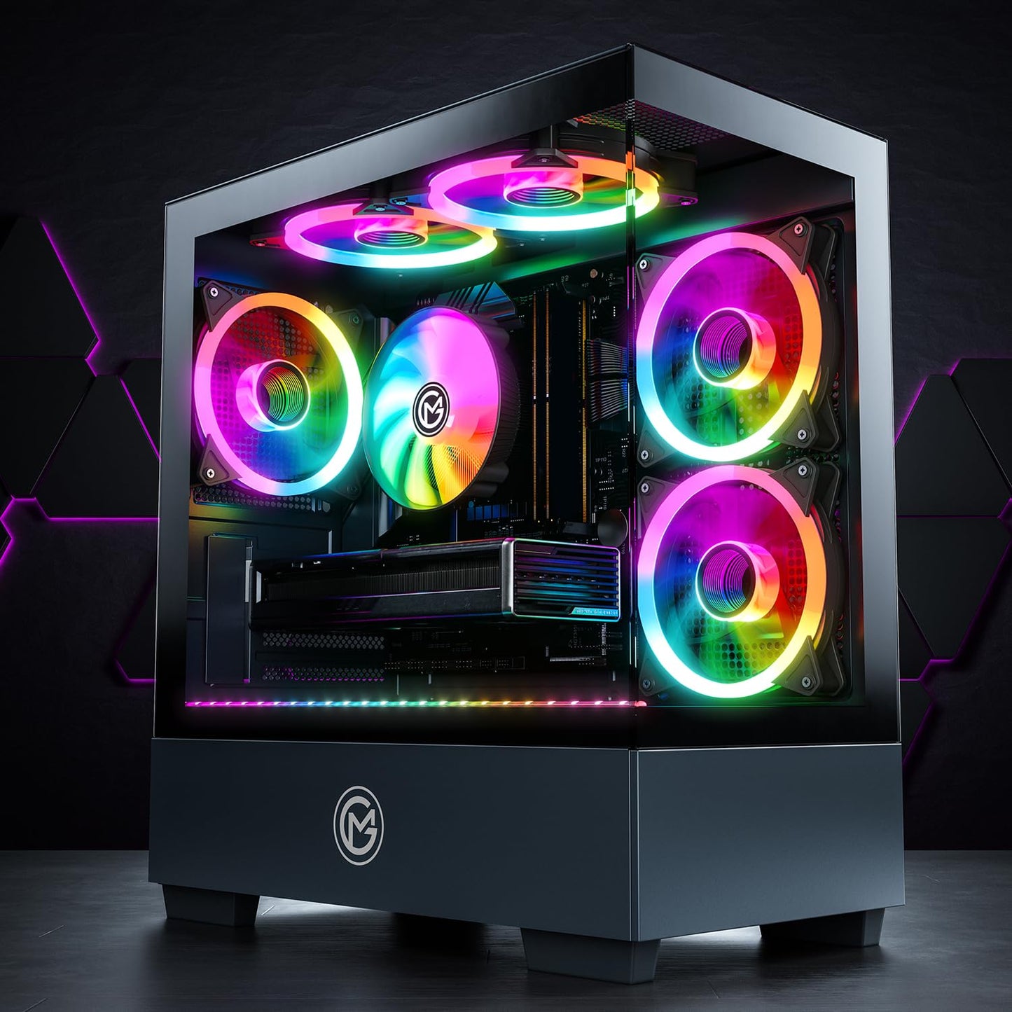 GameMachines Evolv Gaming PC – Ryzen 7 5700X, RTX 5070, 32GB DDR4, 1TB SSD, Win11