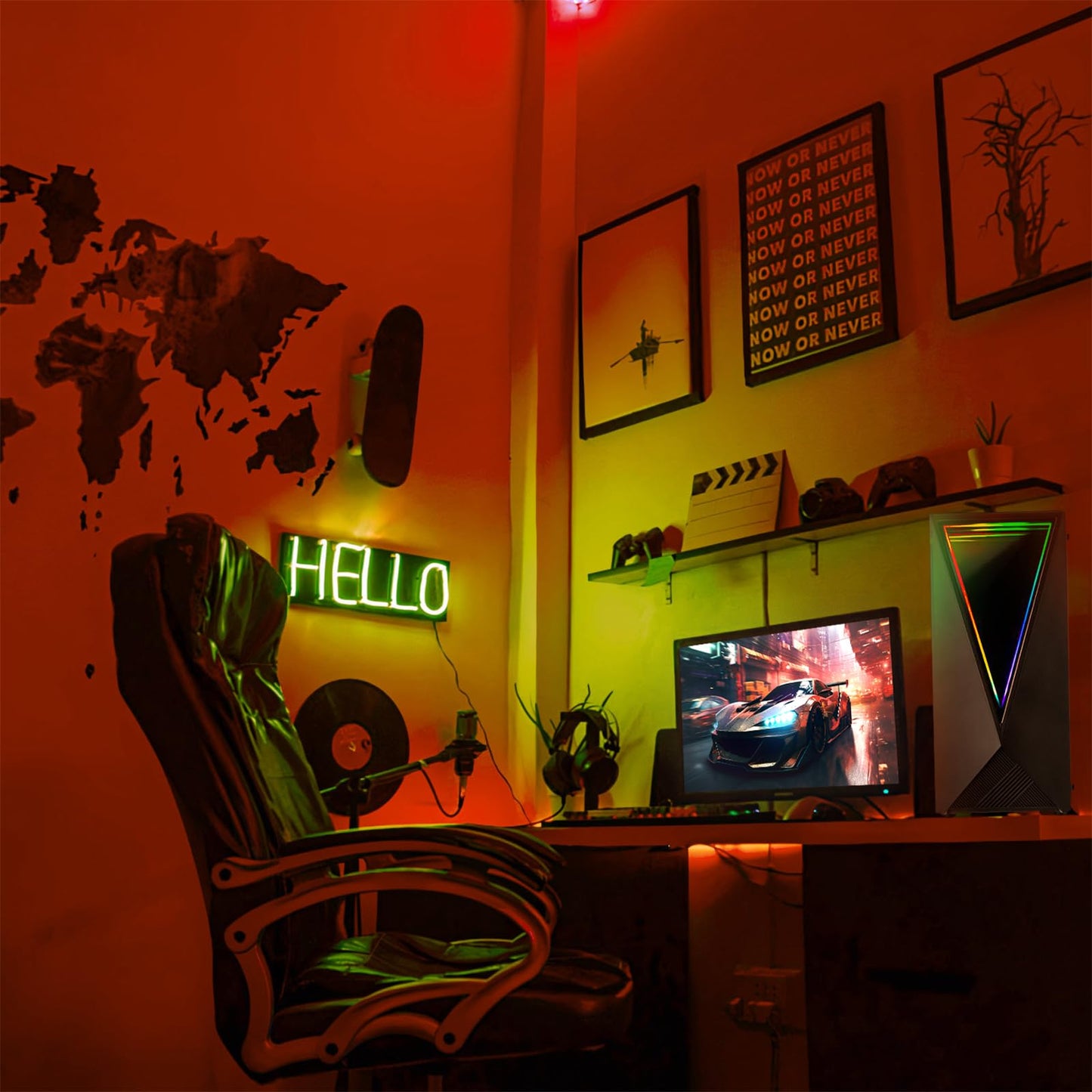 dcl24 Gaming PC Set i5-12400, RTX 3050 6GB, 16GB RAM, 500GB SSD, 24" Monitor