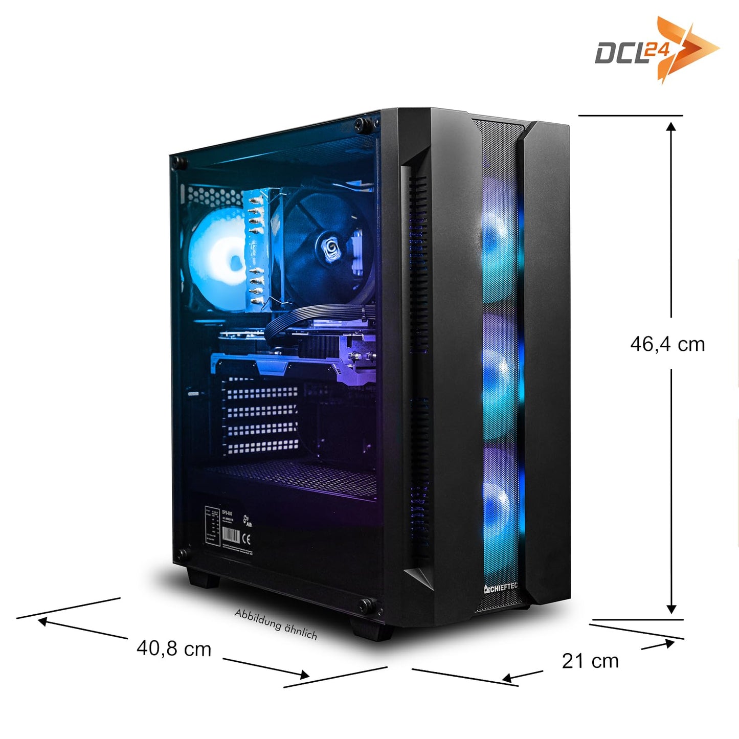 dcl24 Gaming PC Ryzen 7 7700X – RX 9070 16GB, 32GB DDR5, 1TB SSD, Win11 Pro