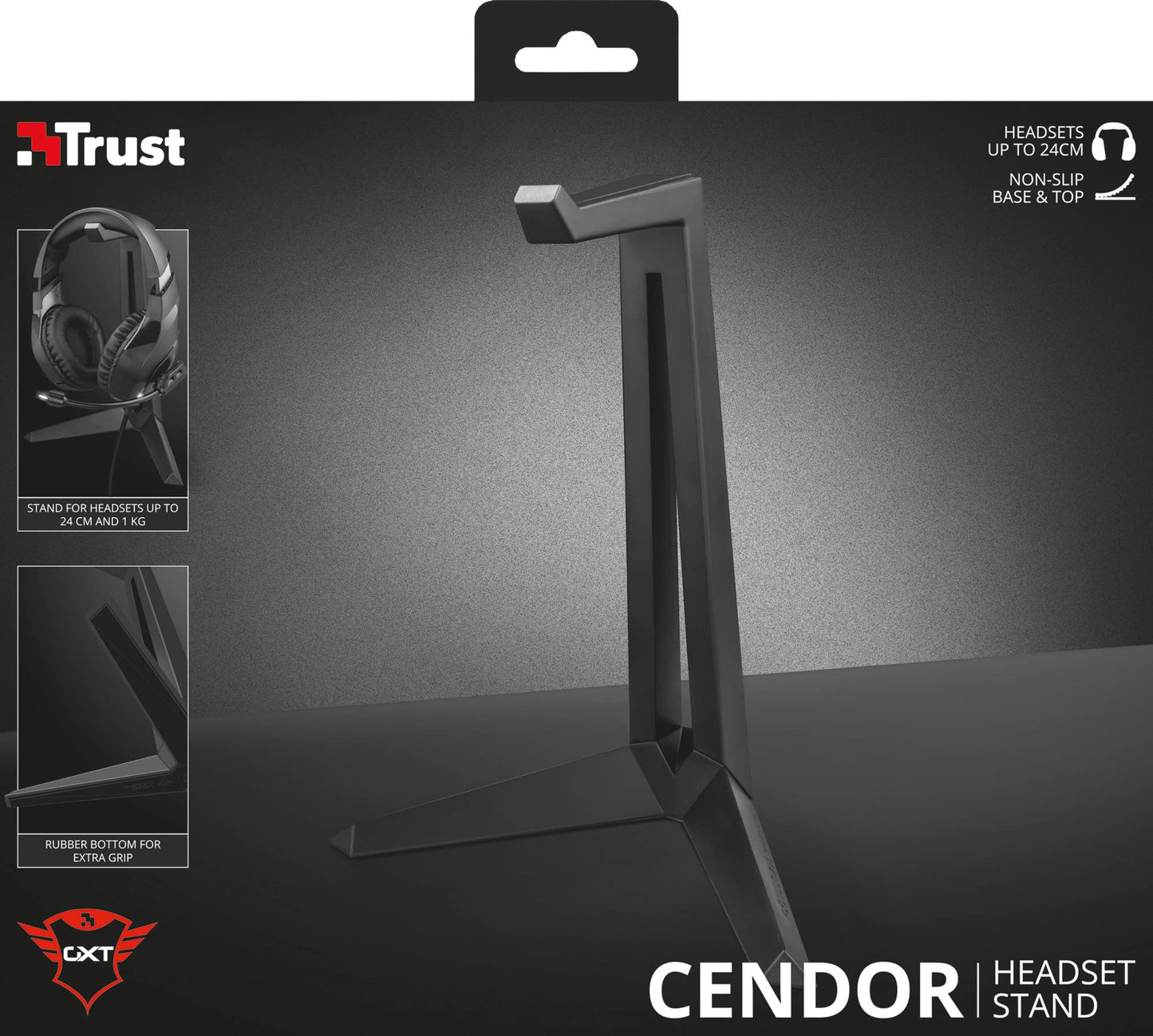 Trust Gaming GXT 260 Cendor – Kopfhörer Ständer, Headset Halterung, Schwarz