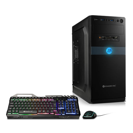 Silent High-End Office PC – i7-12700K, 32GB DDR4, 1TB SSD, Win11 Pro, Tastatur & Maus