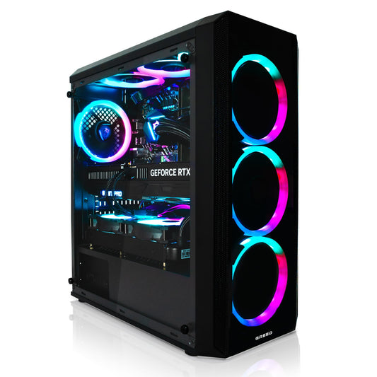 Greed MK2 Pro Gaming PC – Ryzen 7 5700X, RTX 5070 12GB, 32GB DDR4, 1TB SSD, Win11