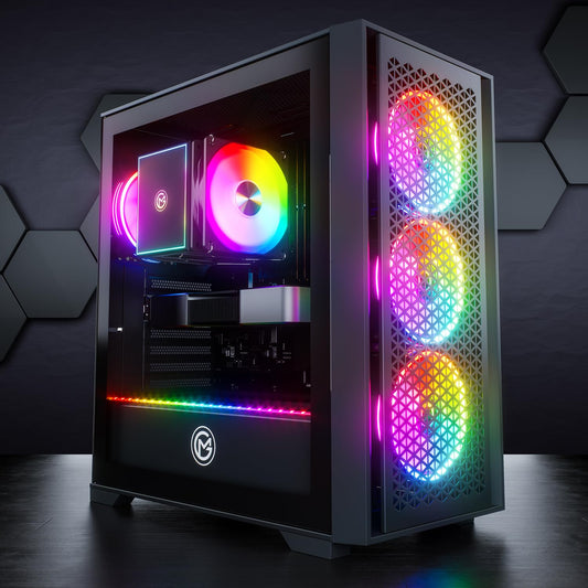 GameMachines Flow Gaming PC – Ryzen 7 5700X, RTX 5060, 32GB DDR4, 1TB SSD, Win11