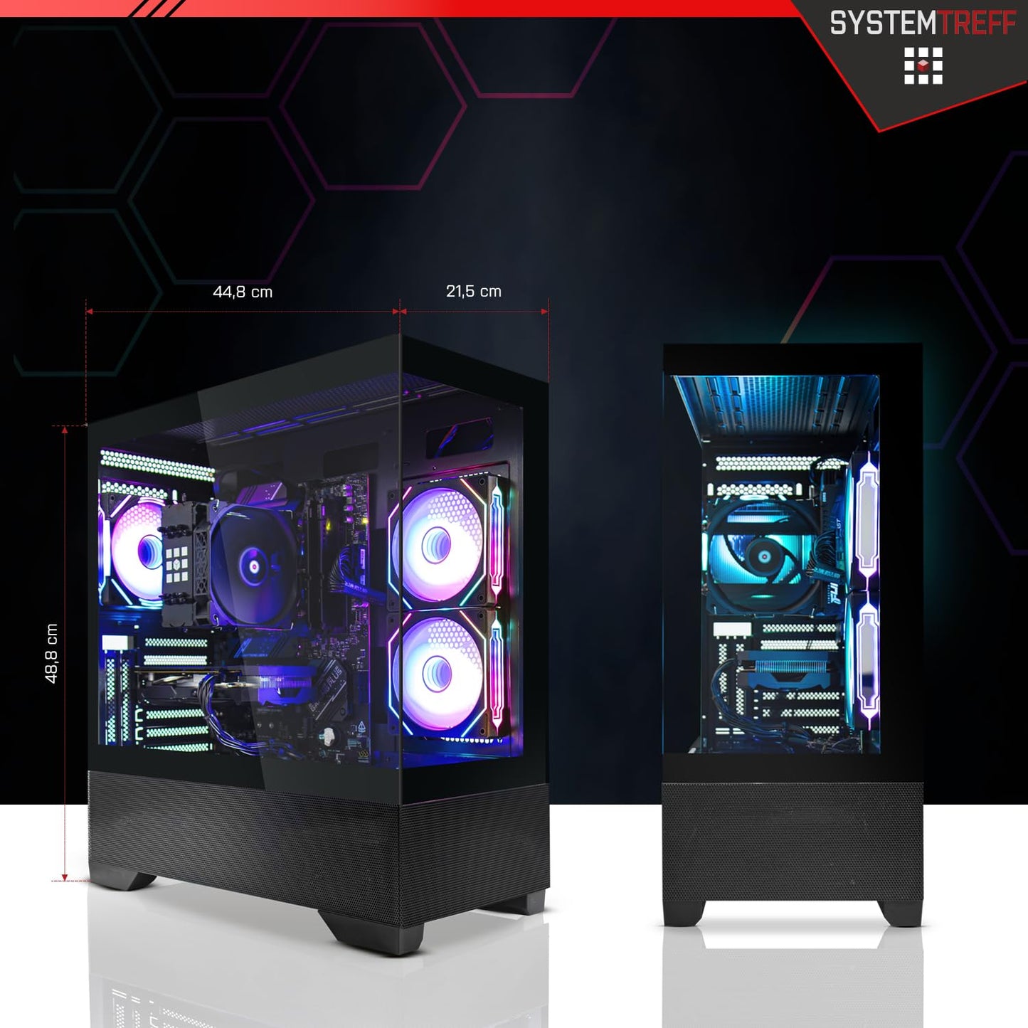 SYSTEMTREFF Gaming PC Ryzen 9 5950X, RTX 5090 32GB, 32GB DDR4, 1TB SSD + 2TB HDD, Win11